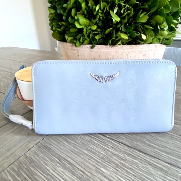 ONE Left!🇫🇷NWT Zadig & Voltaire Stone Grey Zip Wallet - Picture 13 of 13